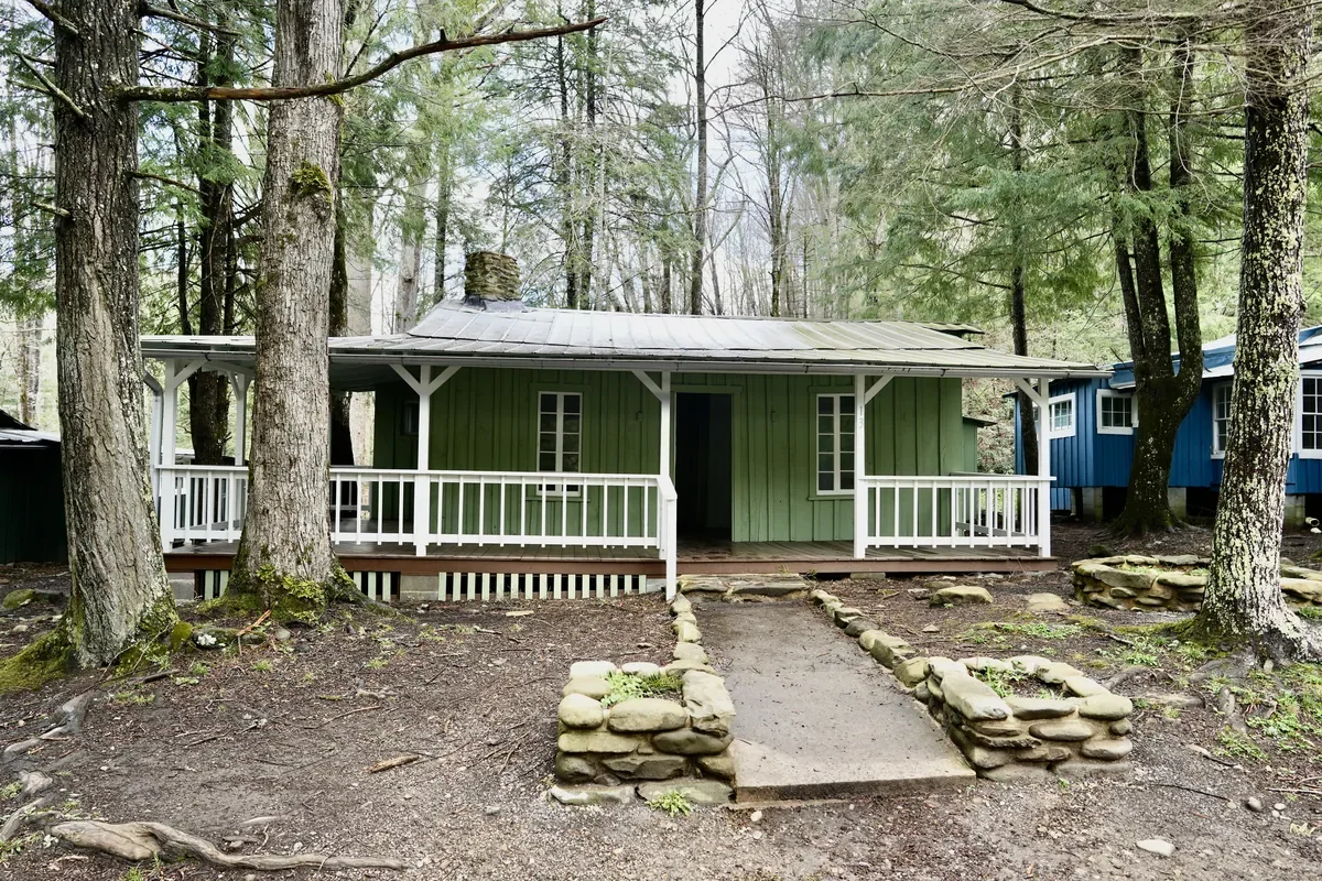 cabin in the woods at Daisy Town at Elkmont