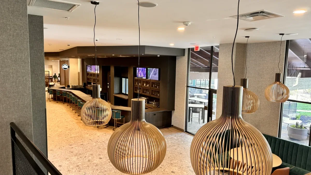 Bar area downstairs Embassy Suites in Gatlinburg