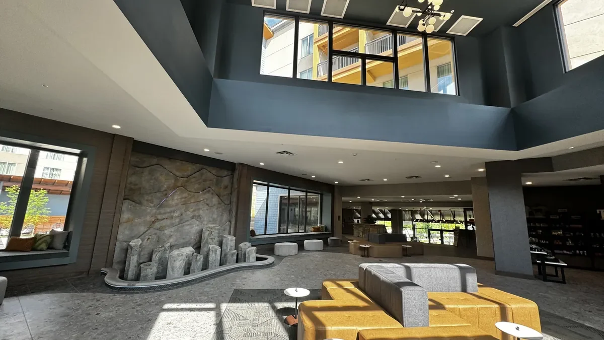 lobby at embassy suites gatlinburg