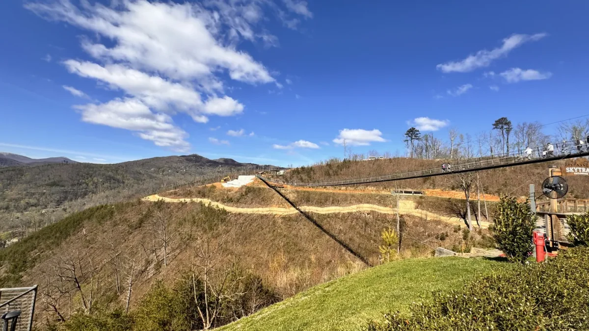 view of the SkyBridge Gatlinburg