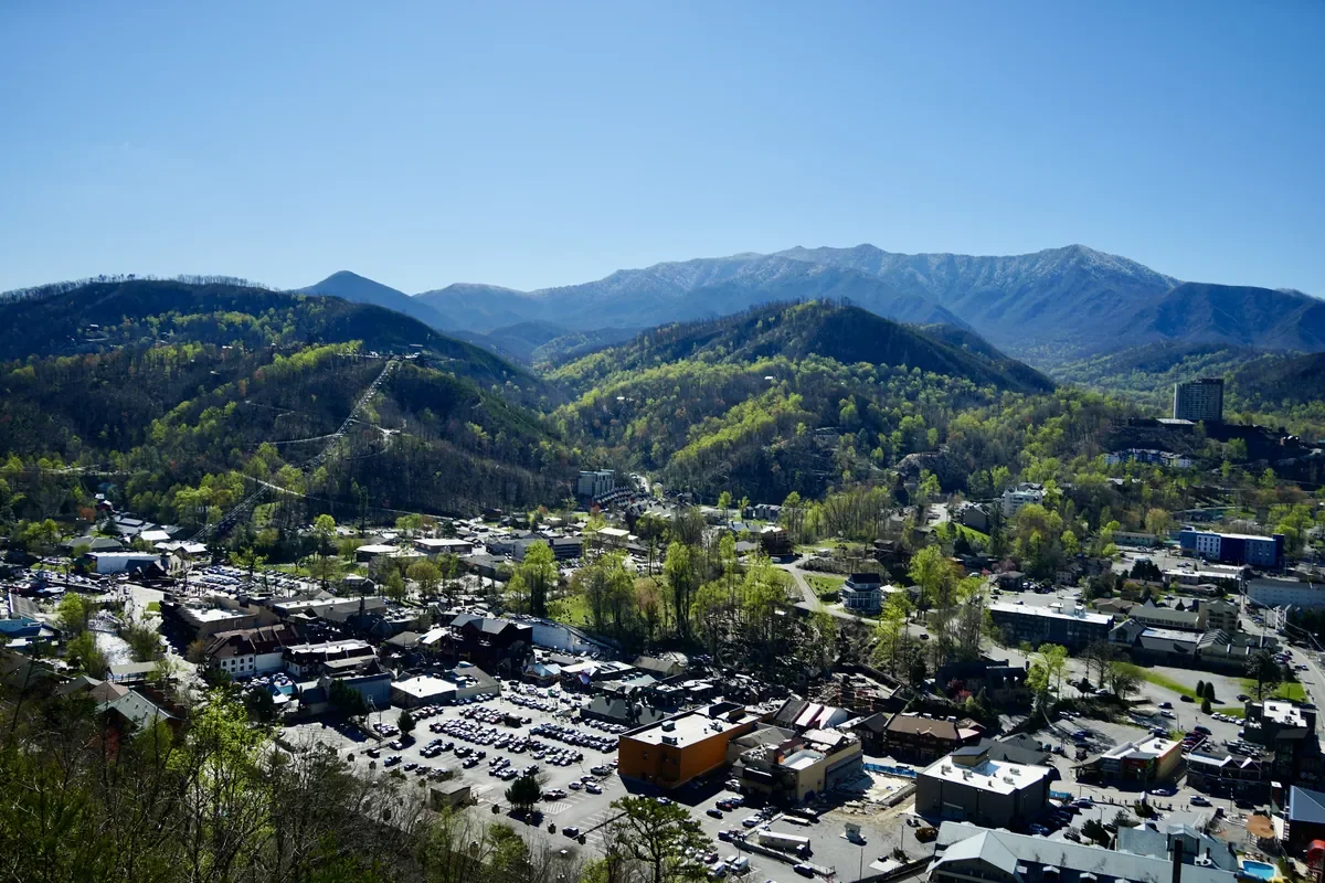gatlinburg overhead view