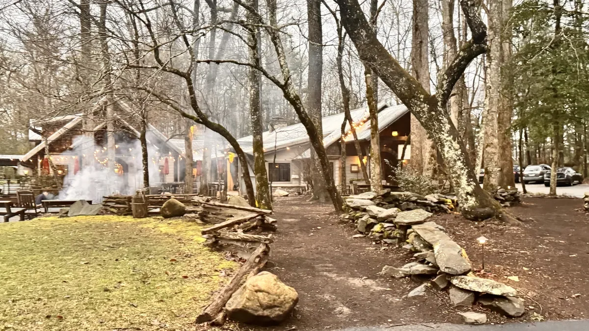 restaurant at Dancing Bear Lodge in Townsend