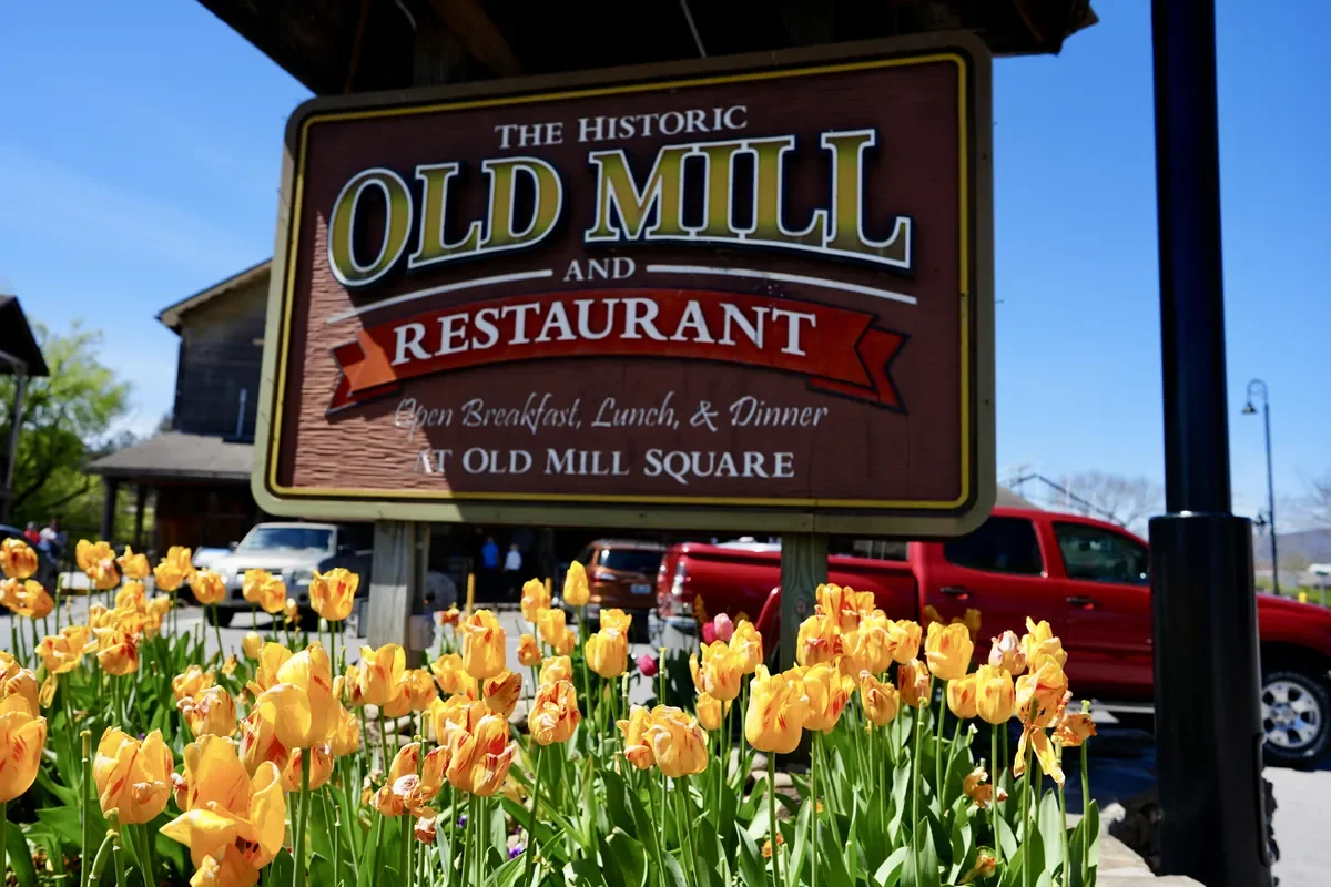Experience Pigeon Forge Without Spending A Dime: 10 Must-Do Free Activities 3 the old mill sign in pigeon forge