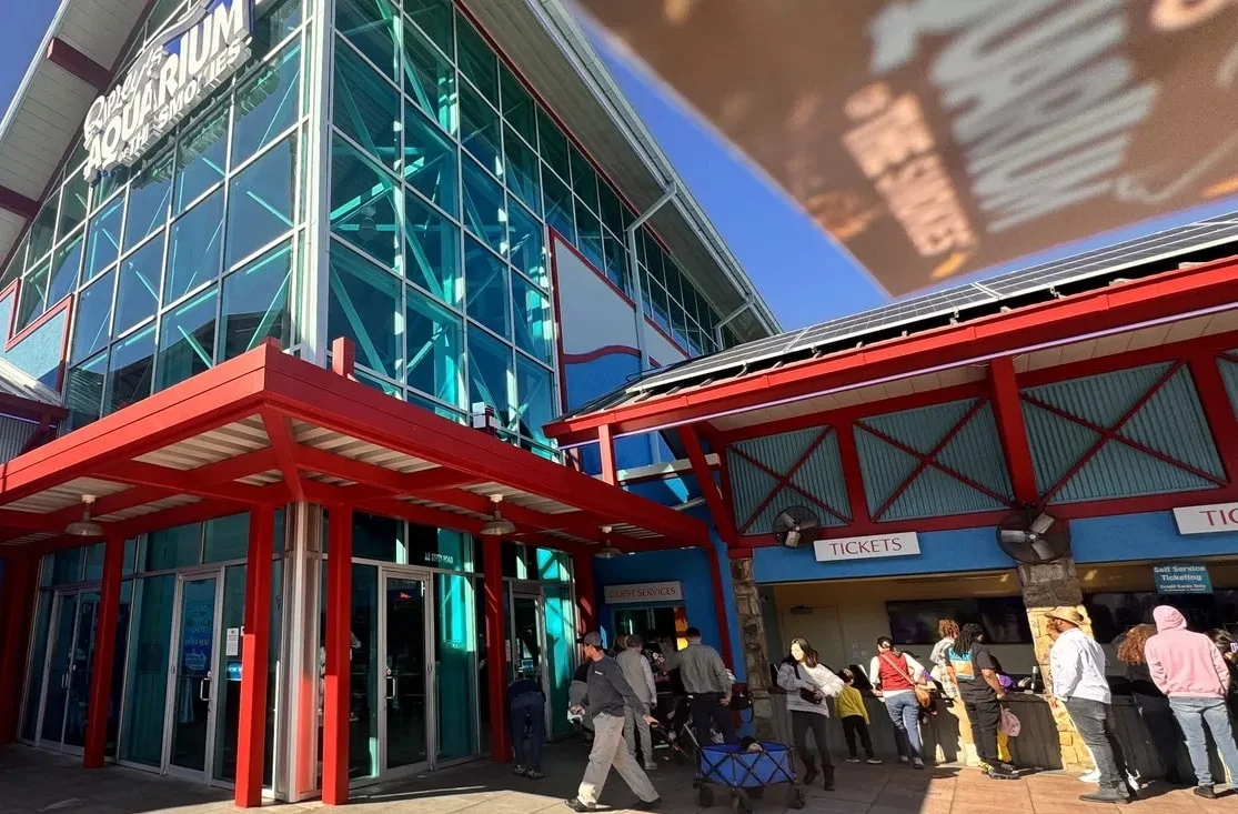 Ripley's Aquarium of the Smokies entrance and ticket booth