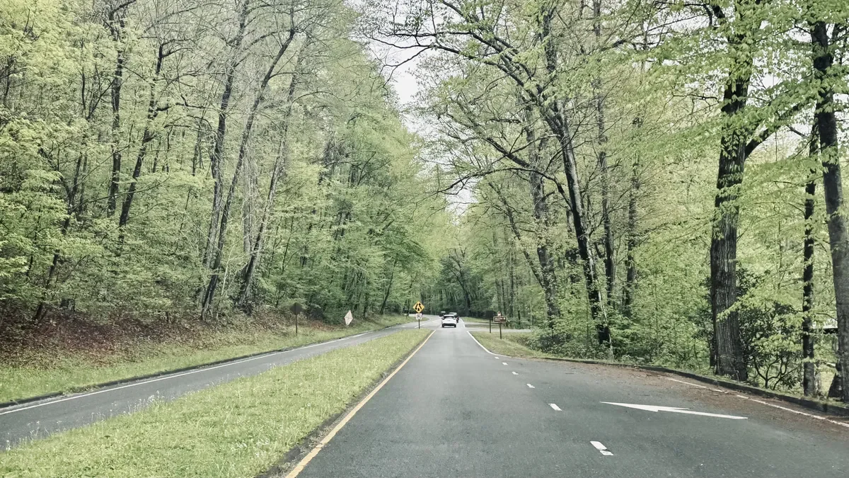 park near Oconaluftee Visitor Center