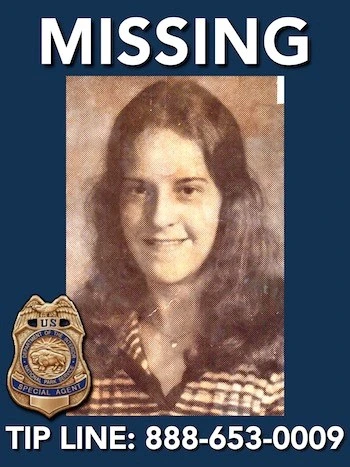 National Park Service missing-person poster for Teresa Trenny Gibson