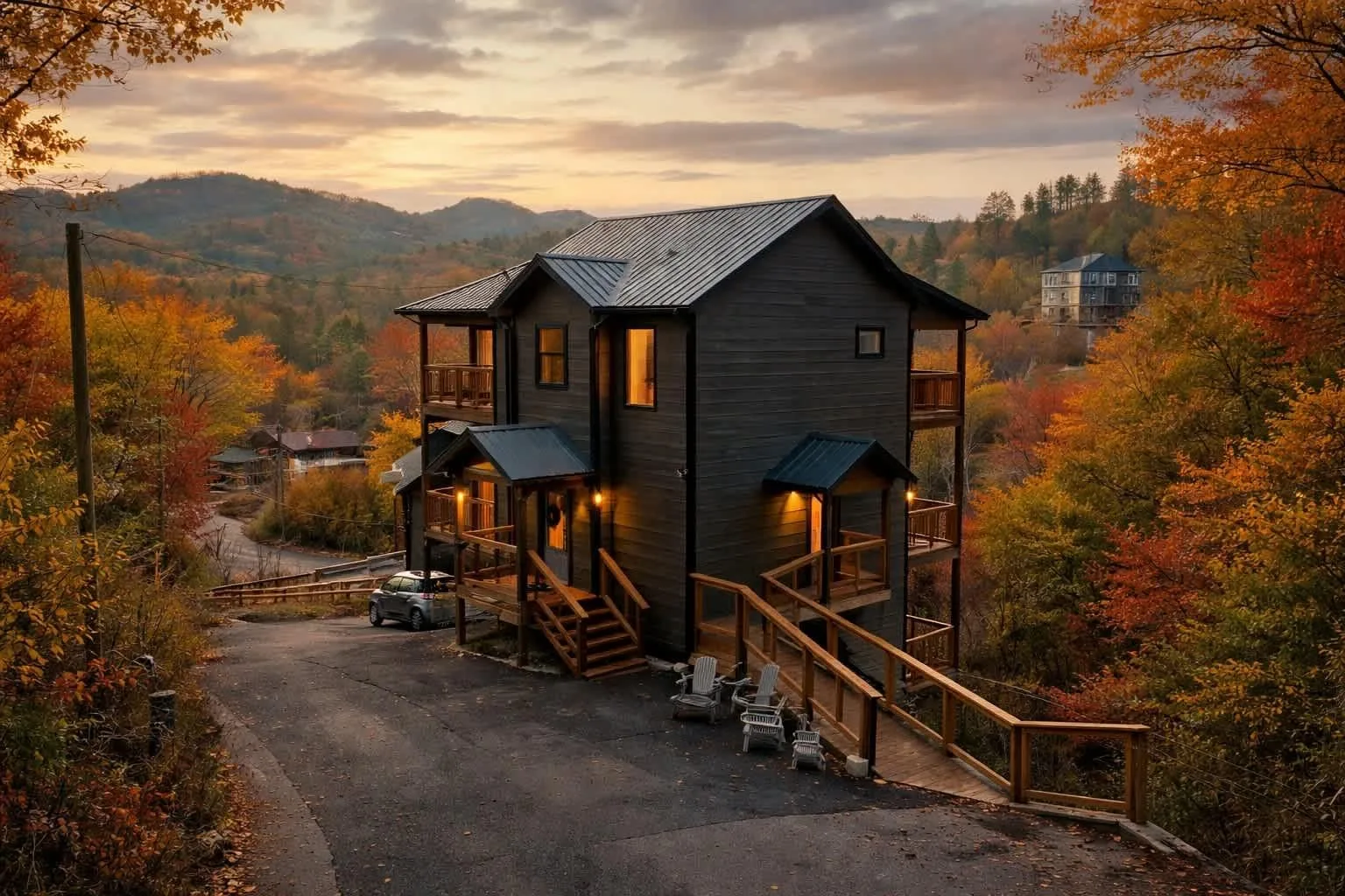 Cozy cabin w/hot tub & game room