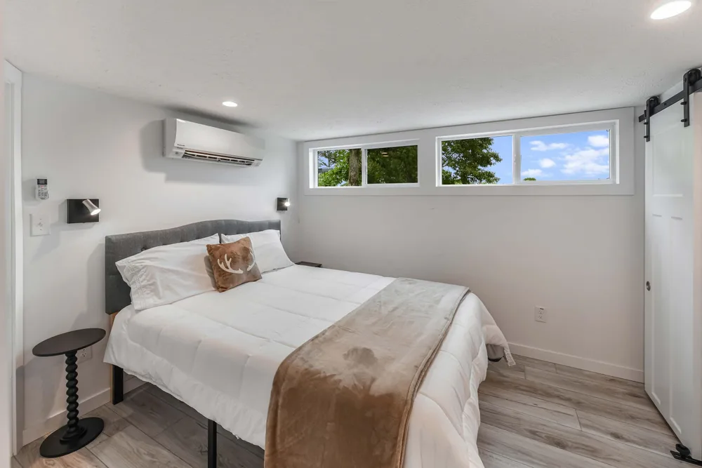 Cozy bedroom with natural light