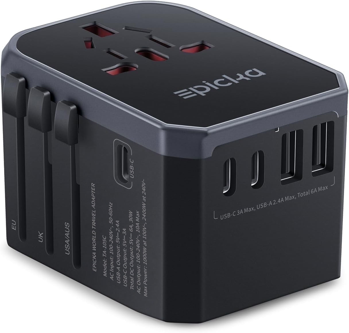 EPICKA universal travel adapter