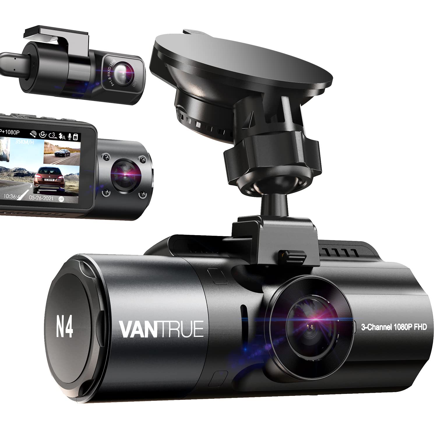 Vantrue N4 3-channel dash cam